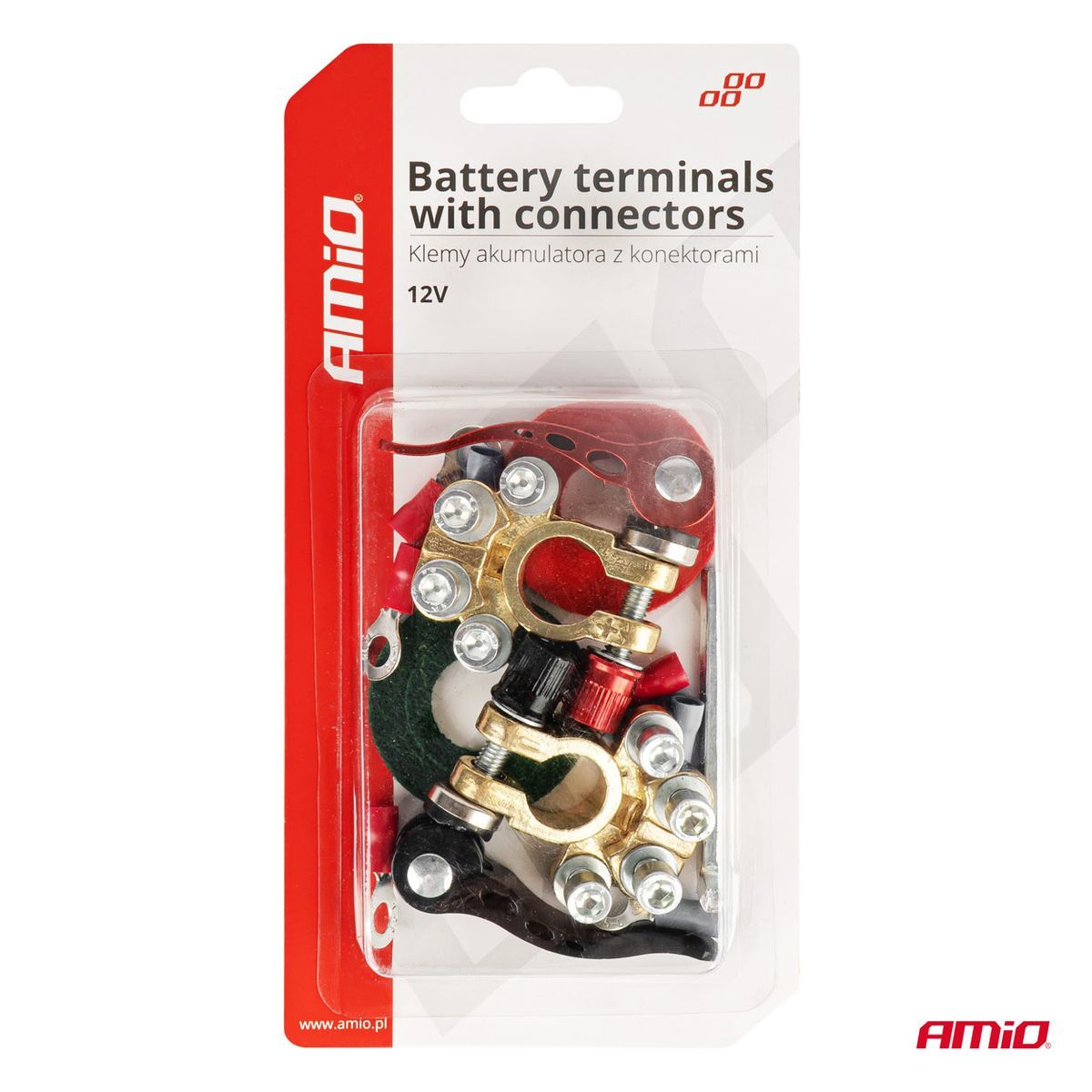 COSSES DE BATTERIE 12V A CLIP X 2 AVEC VIS BTR AMIO