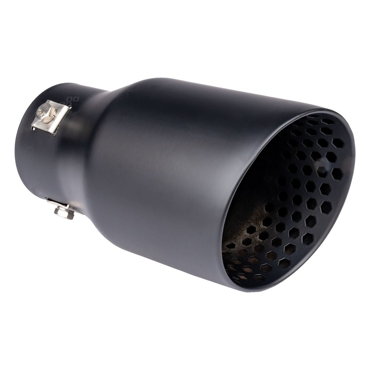 EMBOUT D'ECHAPPEMENT NOIR MAT EN ACIER INOXYDABLE AMIO