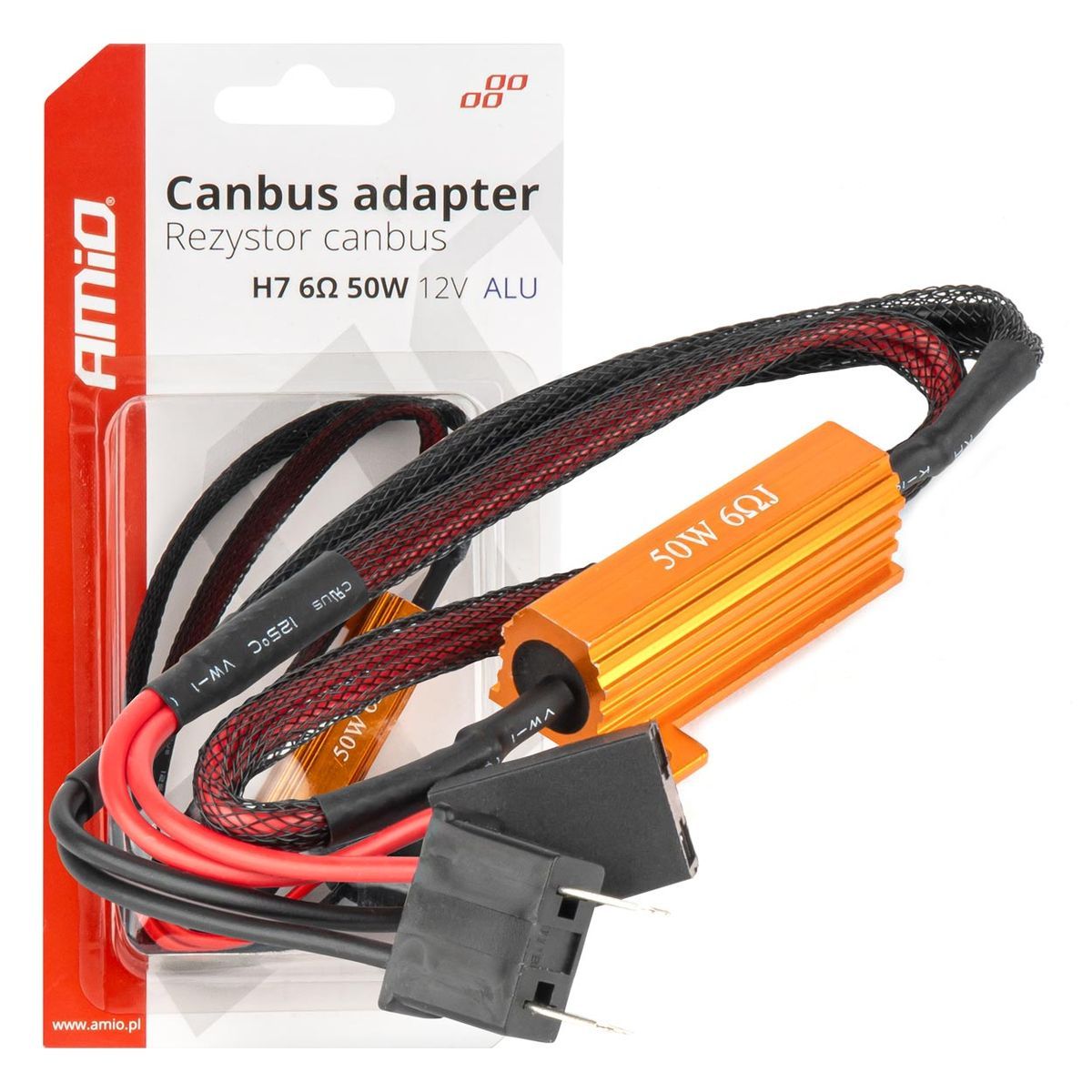 RESISTANCE RELAIS LED CANBUS 6OHMS 50W H7 AMIO