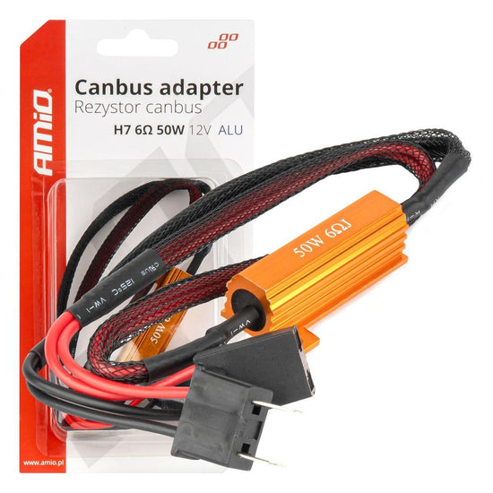 RESISTANCE RELAIS LED CANBUS 6OHMS 50W H7 AMIO