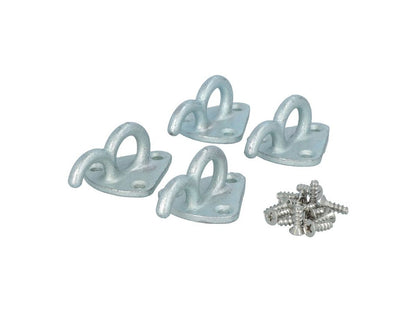 CROCHETS DE FIXATION METAL AVEC ŒILLET X 4 POUR REMORQUE CARPOINT