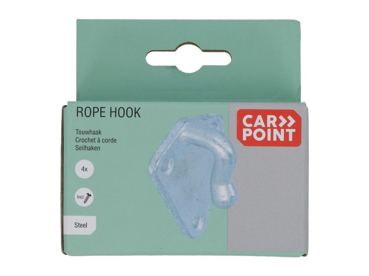 CROCHETS DE FIXATION METAL X 4 POUR REMORQUE CARPOINT