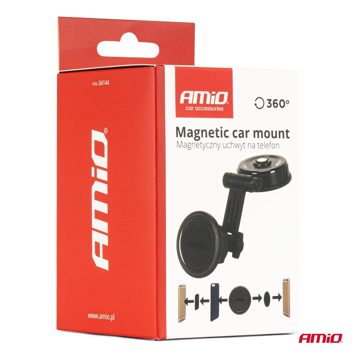 PORTE TELEPHONE MAGNETIQUE ROTATIF 360° AMIO
