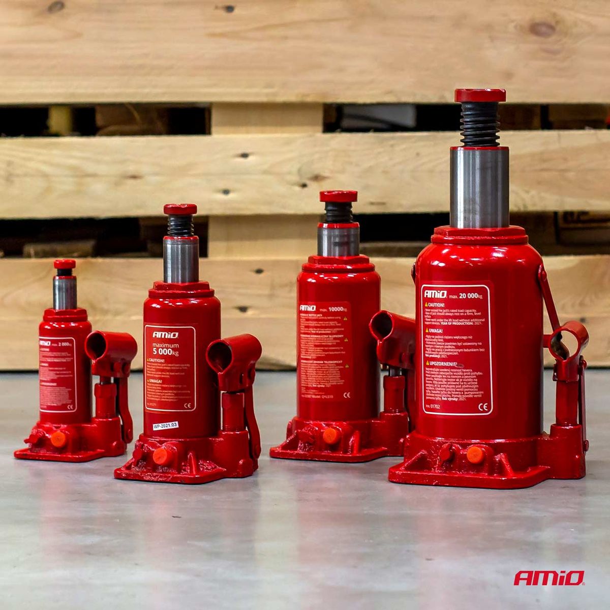 CRIC BOUTEILLE HYDRAULIQUE 5T AVEC COFFRET AMIO