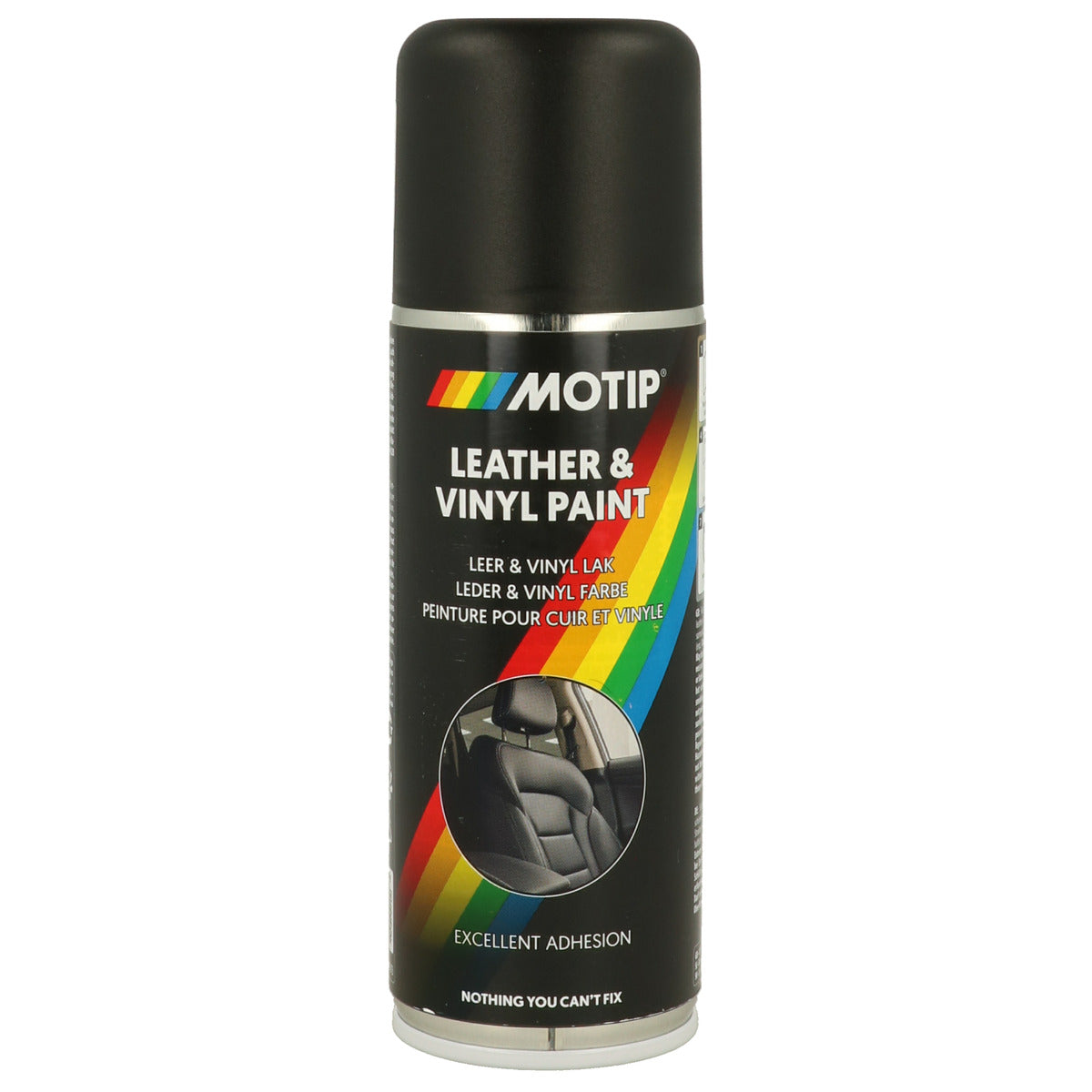 PEINTURE CUIR ET VINYL NOIR 200ML MOTIP