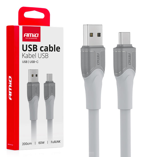 CÂBLE USB-A VERS USB-C 60W 2M AMIO