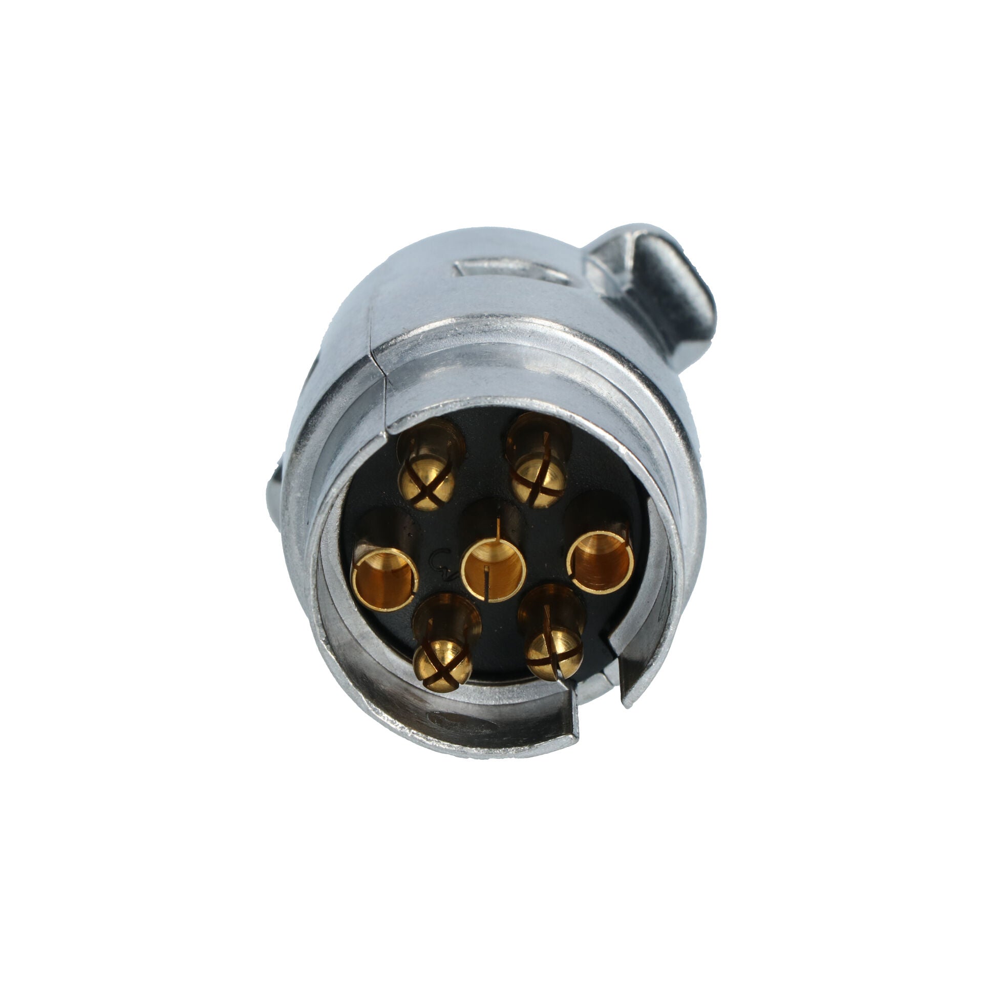 FICHE POUR REMORQUE 7 BROCHES 12V METAL