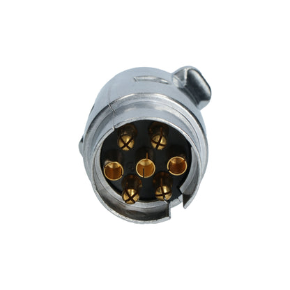 FICHE POUR REMORQUE 7 BROCHES 12V METAL