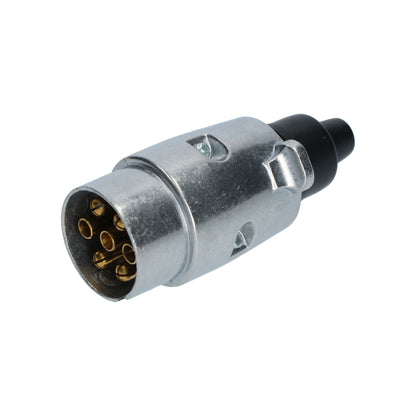 FICHE POUR REMORQUE 7 BROCHES 12V METAL