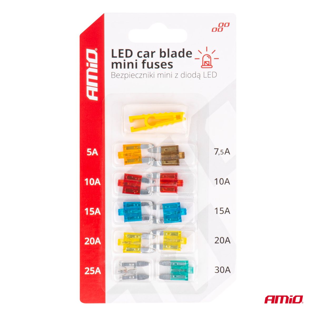 FUSIBLES MINI LED 10PCS AMIO