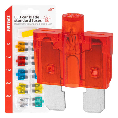FUSIBLES STANDARDS LED 10PCS AMIO