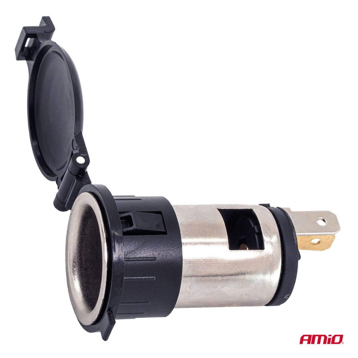 PRISE ALLUME-CIGARE AVEC COUVERCLE 250W 12/24V AMIO