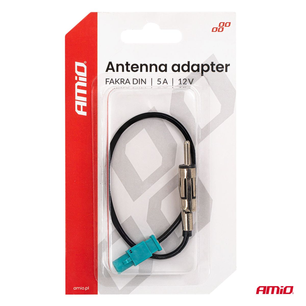 ADAPTATEUR ANTENNE FAKRA DIN 5A 12V AMIO
