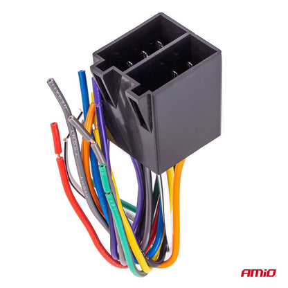 CONNECTEUR ISO MALE CCA 13 BROCHES 5A 12V AMIO
