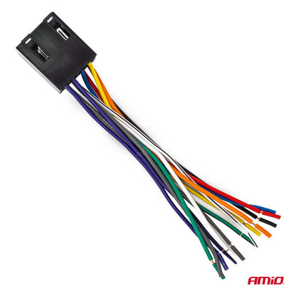 CONNECTEUR ISO MALE CCA 13 BROCHES 5A 12V AMIO