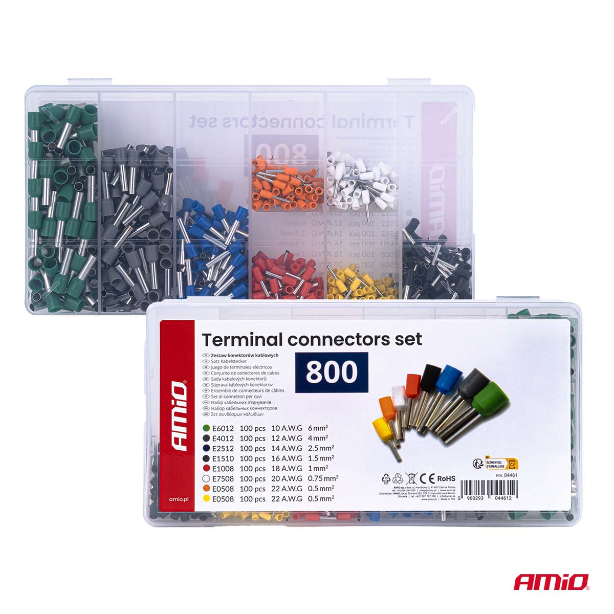 COFFRET EMBOUTS DE CABLAGE 800 PIECES AMIO