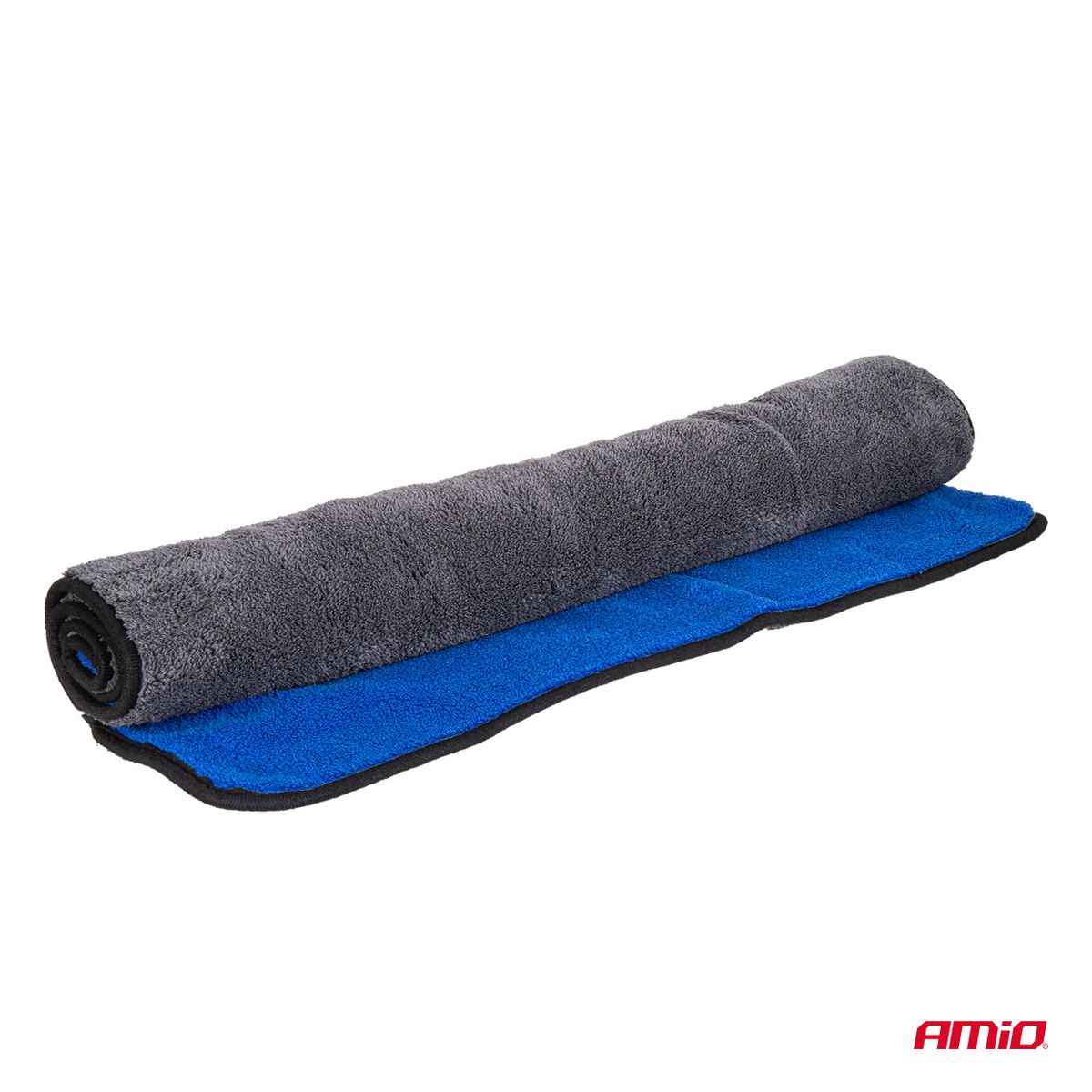 LOT GANT MICROFIBRE 20X26CM + SERVIETTE DE SÉCHAGE 60X90CM AMIO