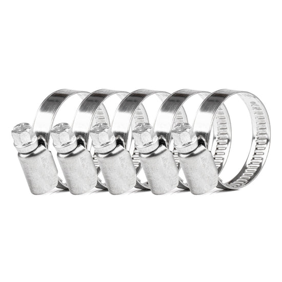 LOT DE 5 COLLIERS DE SERRAGE À VIS W2 16 À 27 MM AMIO