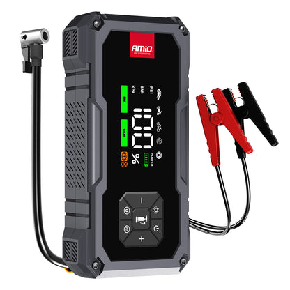 BOOSTER DEMARREUR MAX 600A GONFLEUR POWERBANK LAMPE AMIO