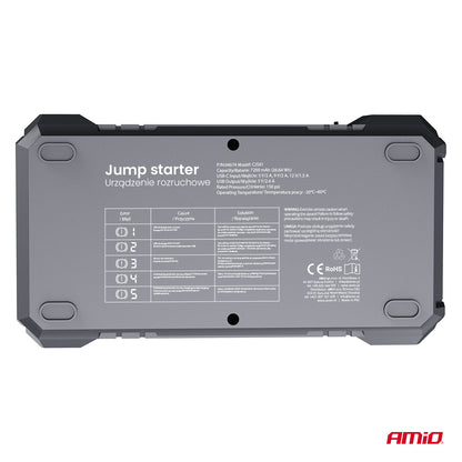 BOOSTER DEMARREUR MAX 600A GONFLEUR POWERBANK LAMPE AMIO