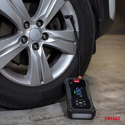 BOOSTER DEMARREUR MAX 600A GONFLEUR POWERBANK LAMPE AMIO