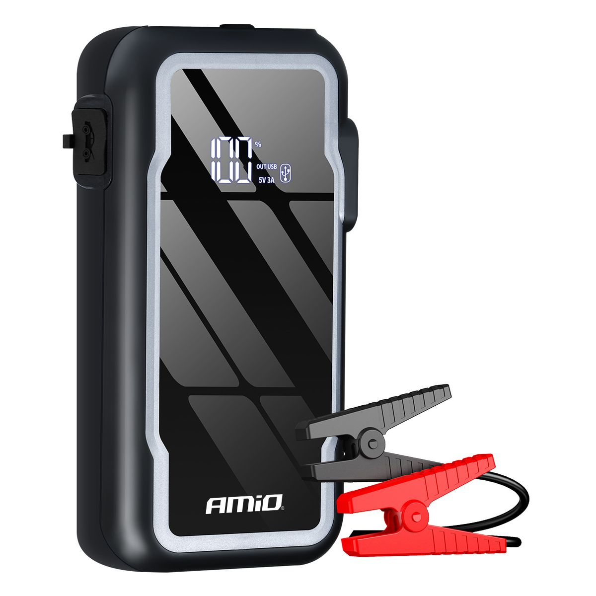 BOOSTER DEMARREUR 12V 1600A MAX 12000MAH 2XUSB LAMPE AMIO
