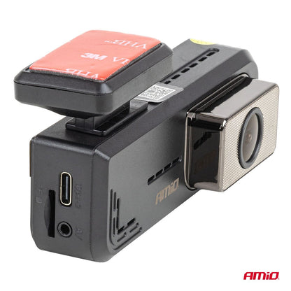CAMERA EMBARQUEE DASHCAM AV + AR 2K +1K WLAN 512GB WIFI FULL HD AMIO