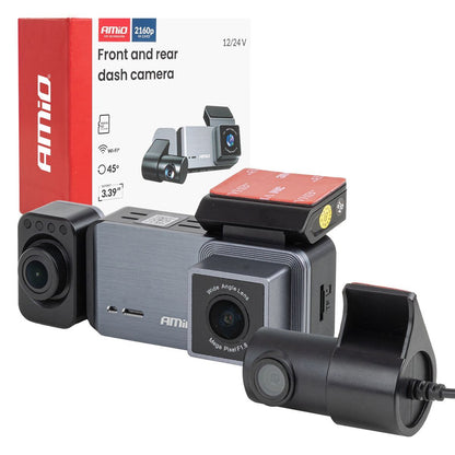 CAMERA EMBARQUEE DASHCAM AV + AR 4K +1K +2K WLAN 512GB WIFI UHD AMIO