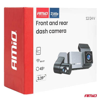 CAMERA EMBARQUEE DASHCAM AV + AR 4K +1K +2K WLAN 512GB WIFI UHD AMIO