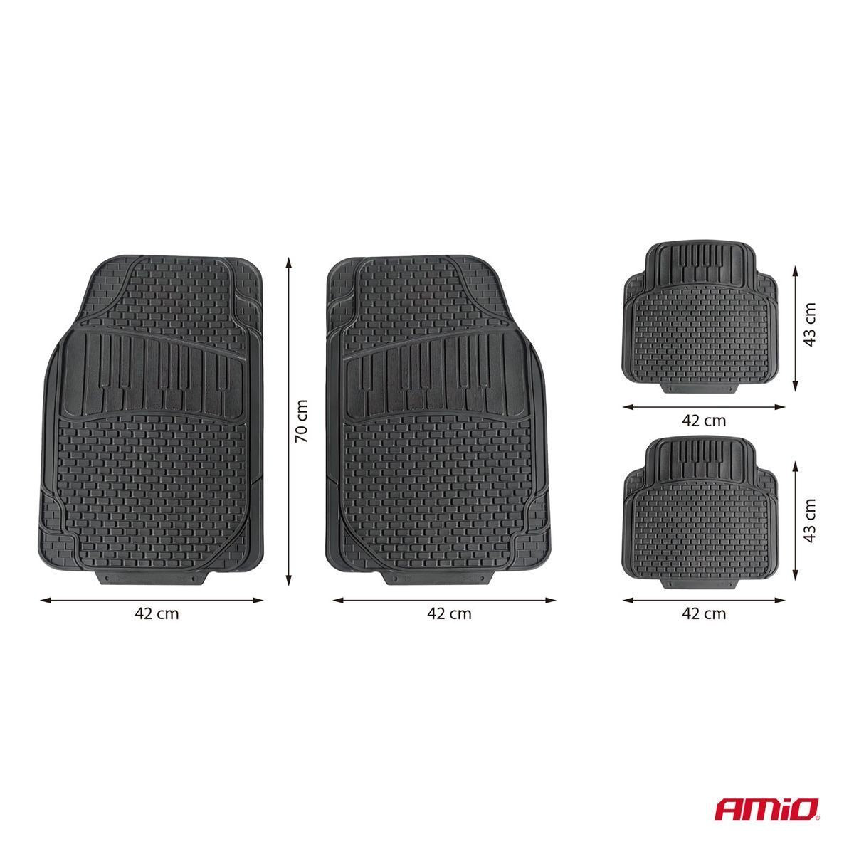 JEU DE 4 TAPIS PVC UNIVERSELS CM-01 AMIO