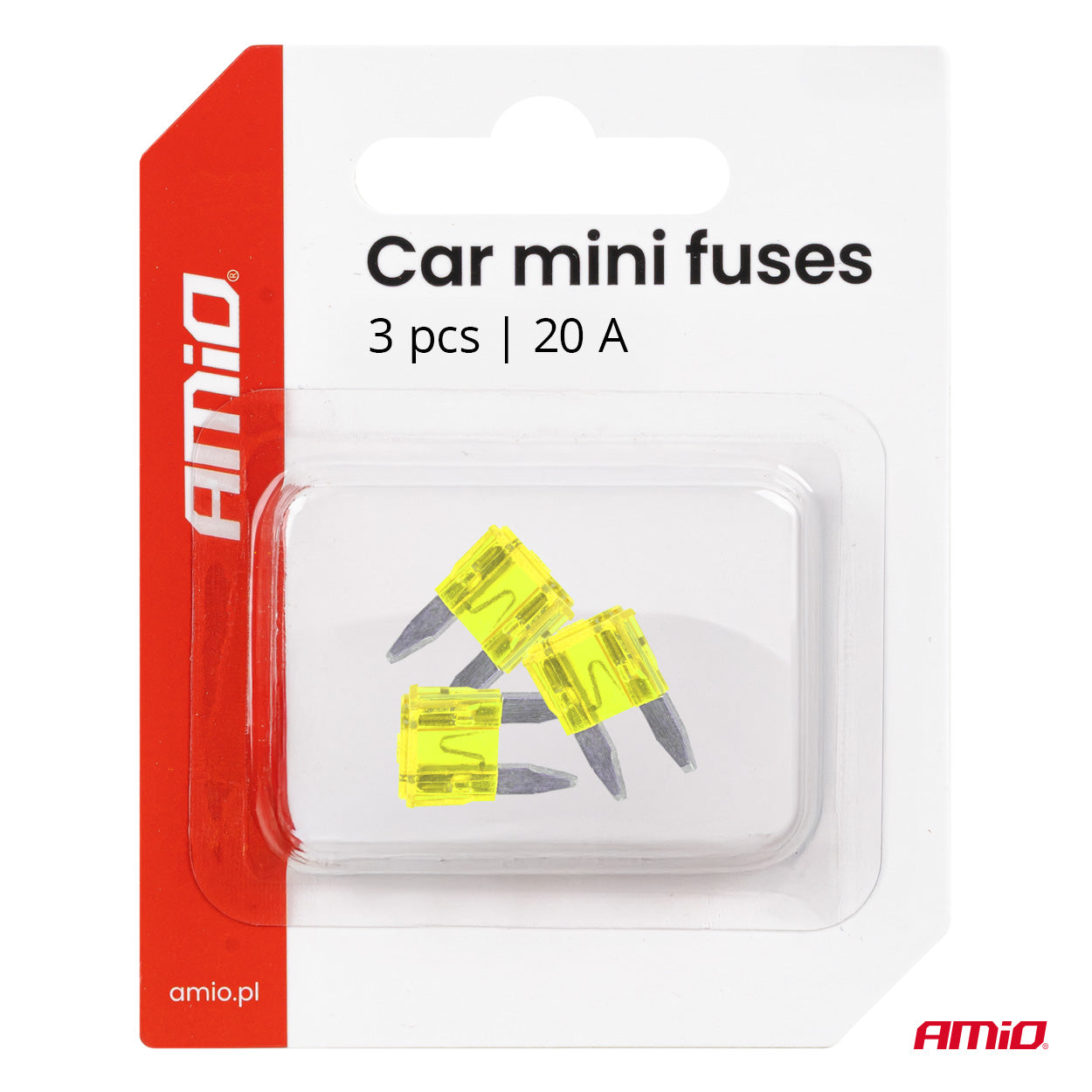 MINI FUSIBLES 20A 3PCS AMIO
