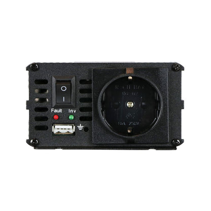 CONVERTISSEUR 12/230V 300W AVEC PINCES CROCO