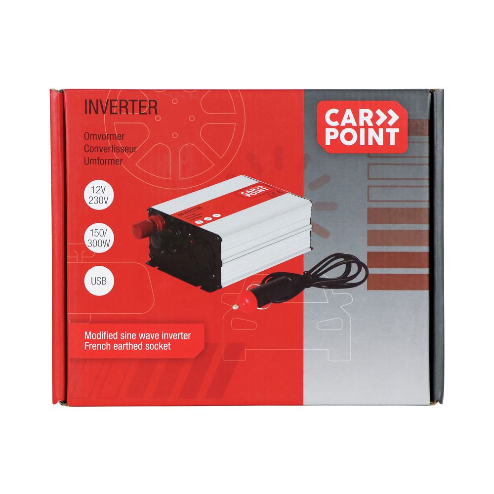 CONVERTISSEUR 12/230V DC/AC 150/300W CARPOINT