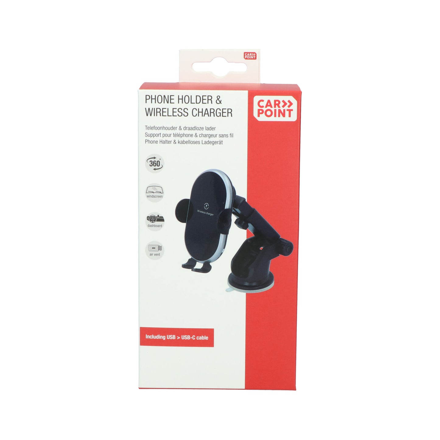SUPPORT DE TELEPHONE 3 EN 1 AVEC CHARGEUR QI SANS FIL CARPOINT