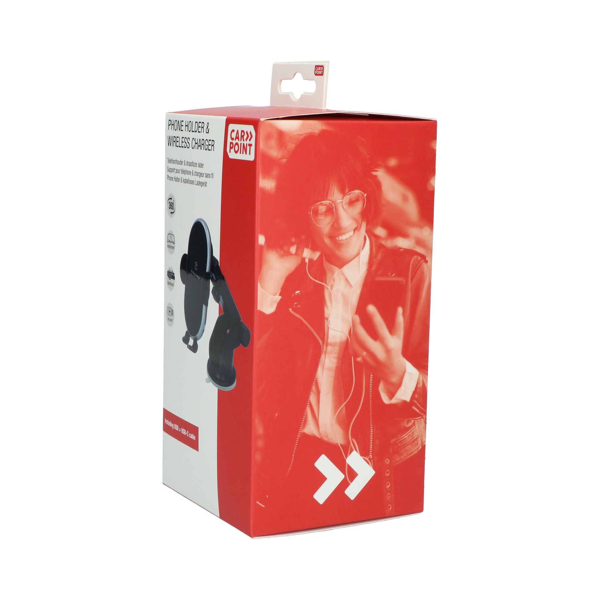 SUPPORT DE TELEPHONE 3 EN 1 AVEC CHARGEUR QI SANS FIL CARPOINT