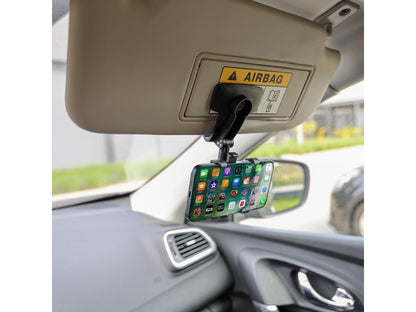 SUPPORT DE TELEPHONE PLIABLE PIVOTANT A CLIPSER CARPOINT