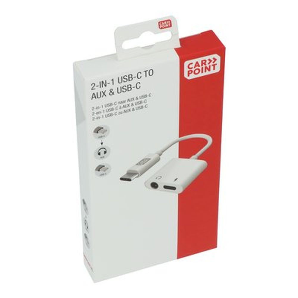 ADAPTATEUR 2 EN 1 USB-C-> AUX & USB-C