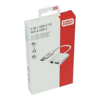 ADAPTATEUR 2 EN 1 USB-C-> AUX & USB-C
