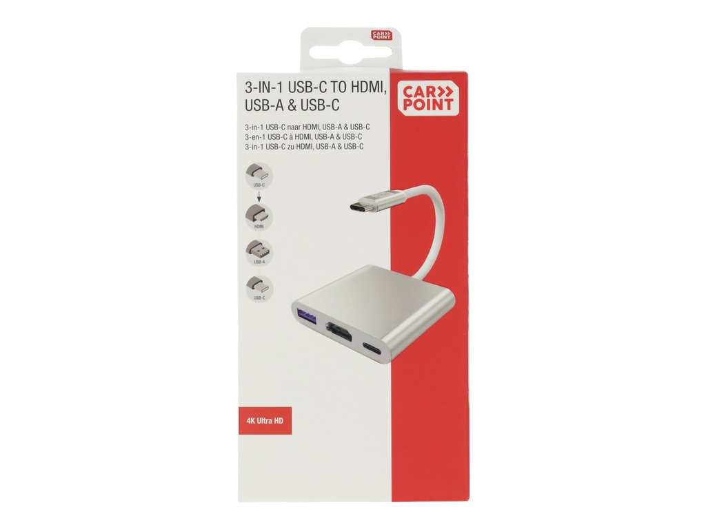 ADAPTATEUR 3 EN 1 USB-C-> HDMI/USB-A/USB-C