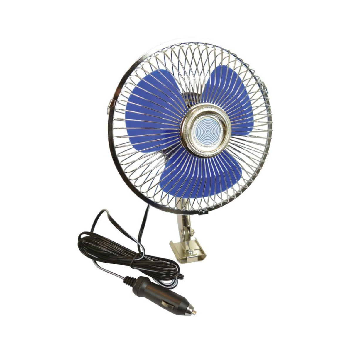 VENTILATEUR METAL PIVOTANT 12V Ø15.3CM