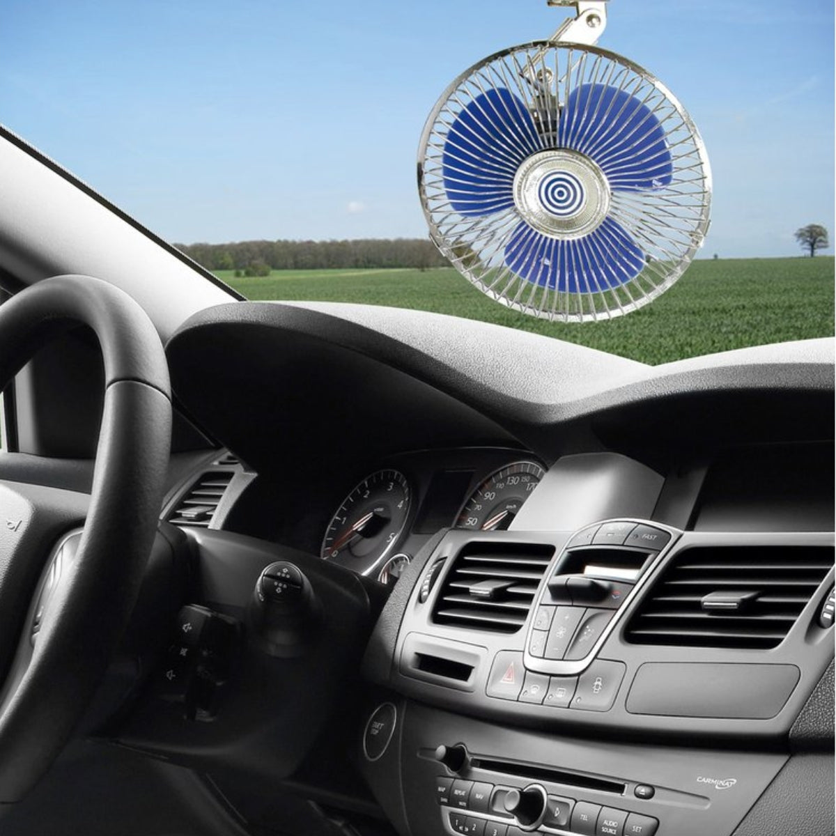 VENTILATEUR METAL PIVOTANT 24V Ø15.3CM