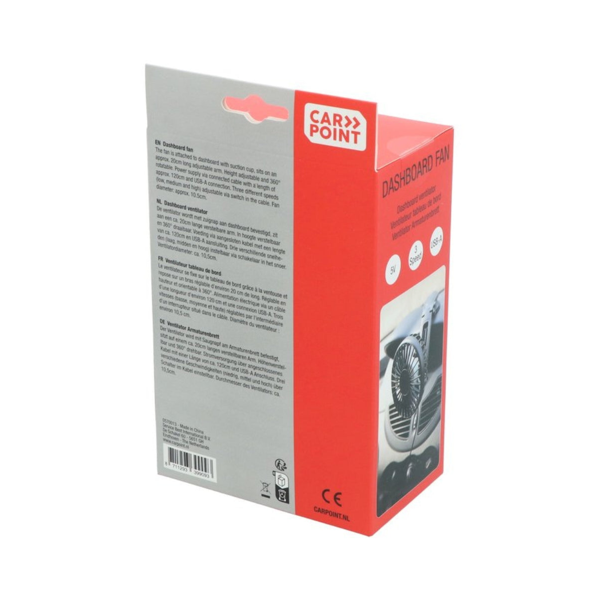 VENTILATEUR USB AVEC MONTAGE SUR VENTOUSE CARPOINT