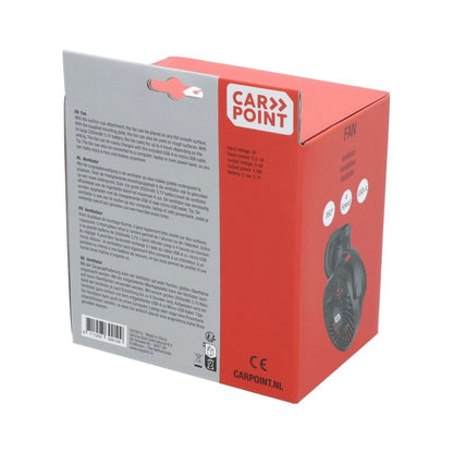 VENTILATEUR USB RECHARGEABLE FIXATION VENTOUS CARPOINT