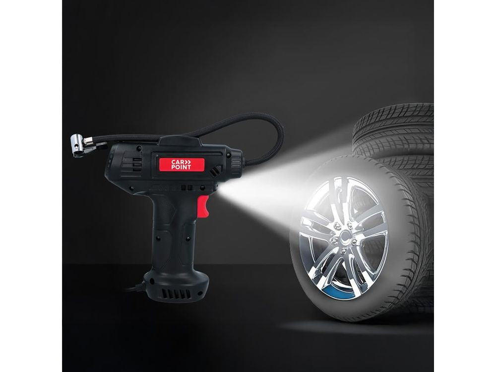 COMPRESSEUR GONFLEUR 12V 54W EN FORME DE PERCEUSE