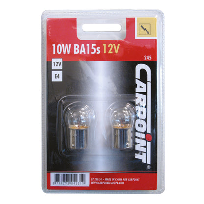 AMPOULES BA15S 5W 12V (BLISTER) X2