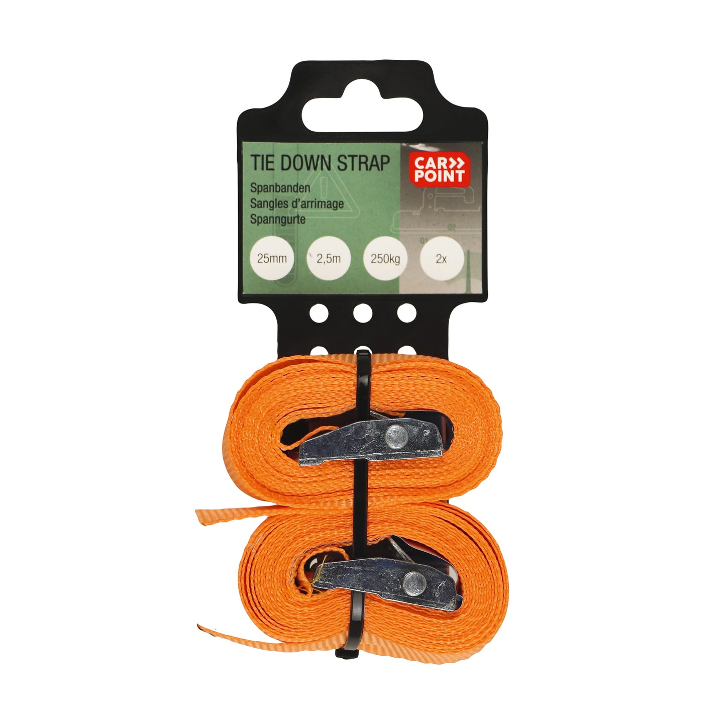 SANGLES 2.5MX25MM MAX 250KG AVEC BOUCLE X2