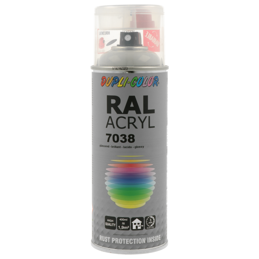 PEINTURE ACRYL RAL7038 GRIS BRILLANT 400ML DUPLI COLOR