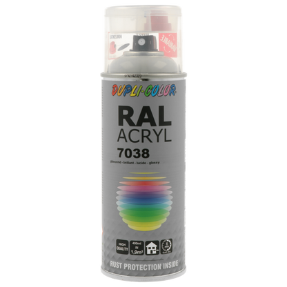 PEINTURE ACRYL RAL7038 GRIS BRILLANT 400ML DUPLI COLOR