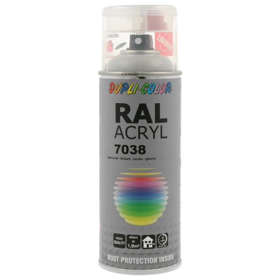 PEINTURE ACRYL RAL7038 GRIS BRILLANT 400ML DUPLI COLOR