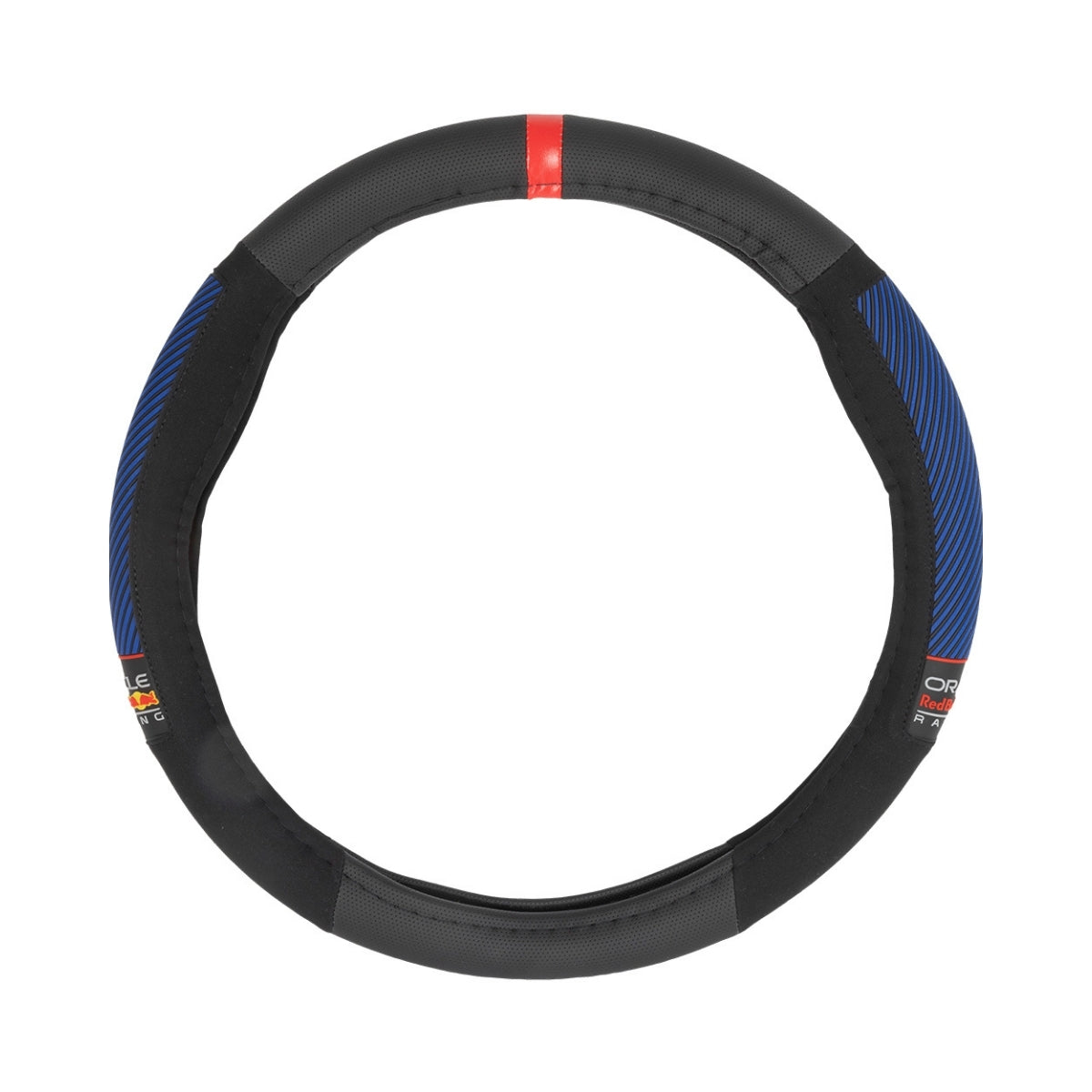COUVRE VOLANT NOIR AVEC BANDES BLEUES ORACLE RED BULL RACING